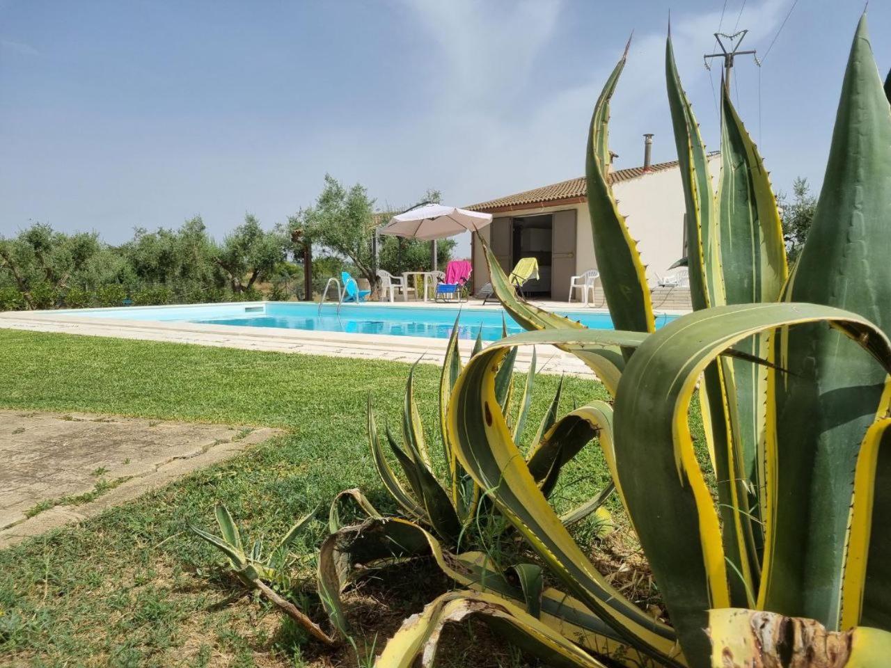 Accogliente Villa Con Piscina Caltagirone Buitenkant foto